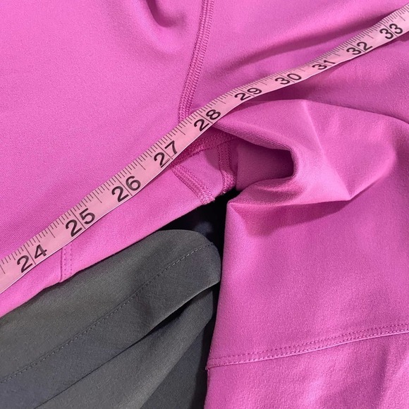 Women’s Lucy Activewear Pink Black Color Block Full Length Leggings-Medium - Picture 6 of 8